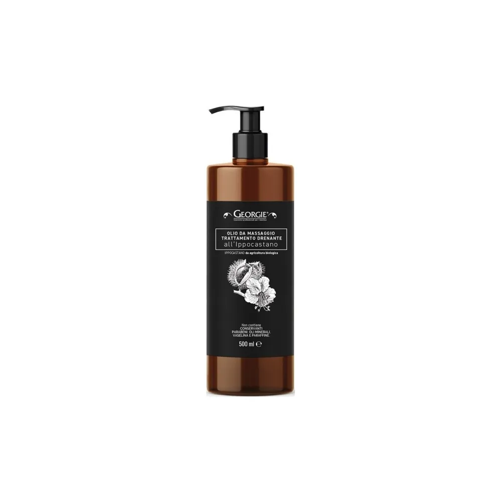 Massage oil GEORGIE, drenage, chestnut, 500ml
