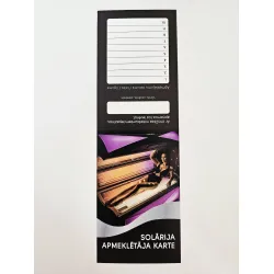 Tanning Studio Visitor Card