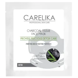 CARELIKA Charcoal Tissue Face Mask Detox, 23ml