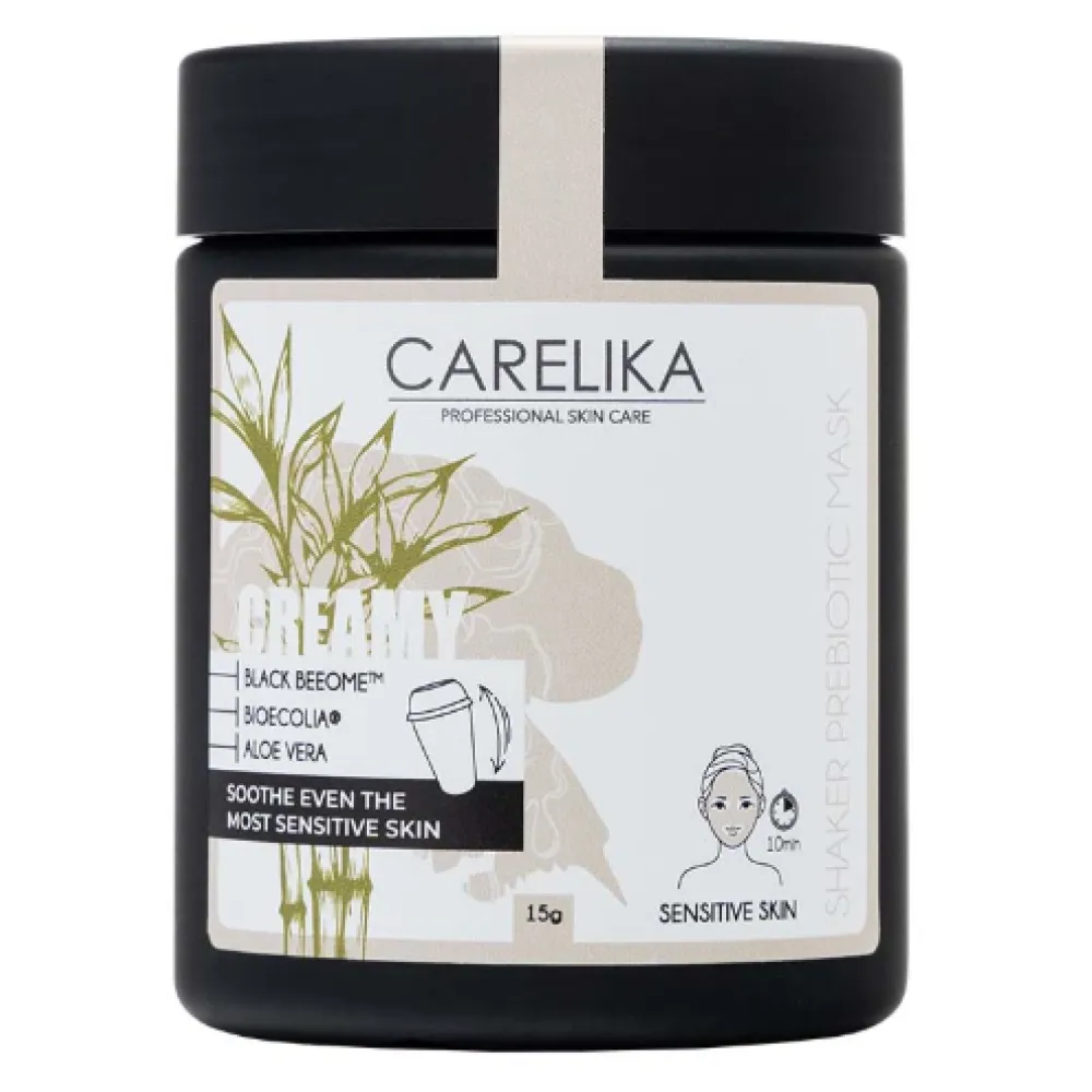CARELIKA Shaker Prebiotic Creamy Mask Black Beeome, 15gr.