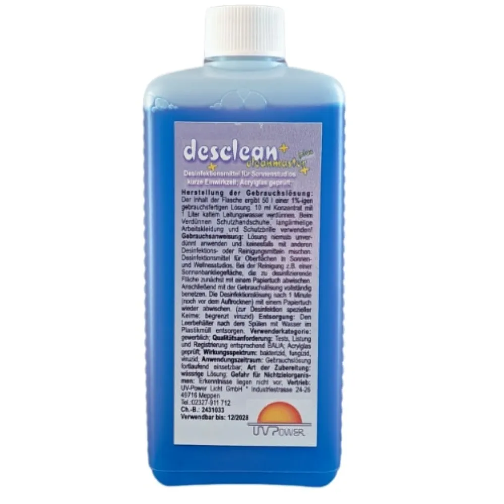 DESCLEAN disinfectant for tanning salons, lemon fragrance - CONCENTRATE, 500ml