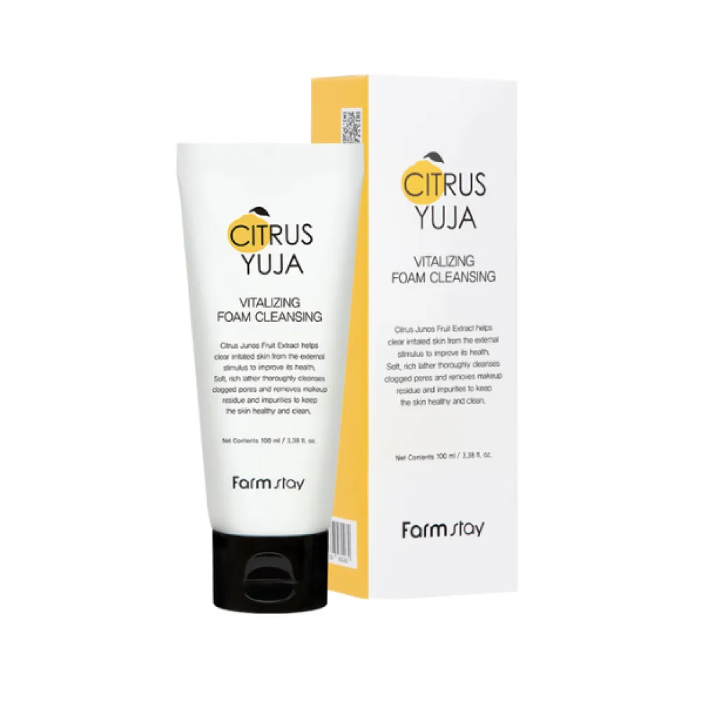 FarmStay Citrus Yuja Vitalizing Foam cleanser, 100ml