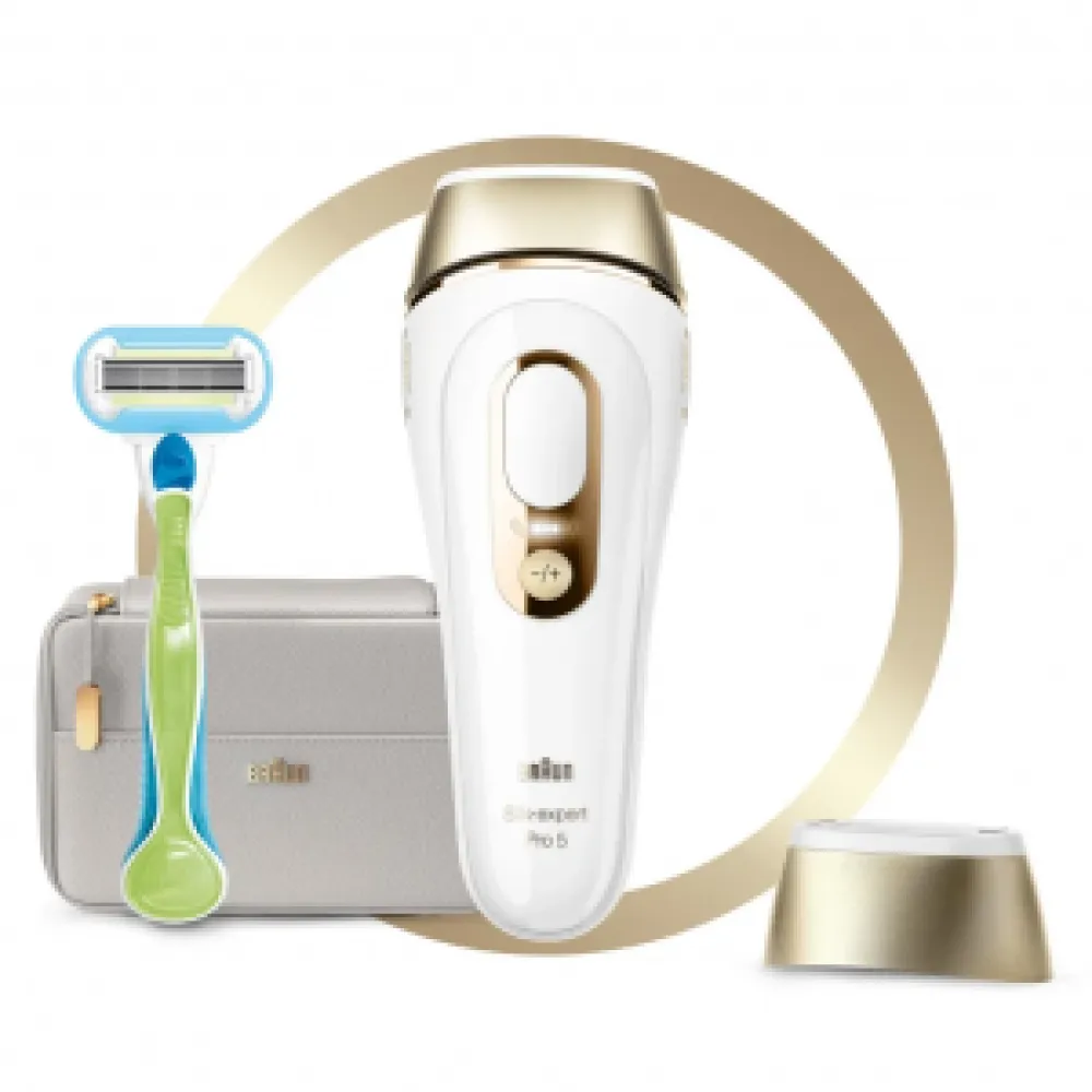 BRAUN Silk-expert Pro 5 PL5054 IPL with 2 extras: Venus razor, soft pouch