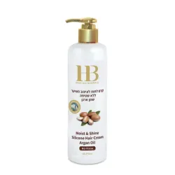 H&B Moist & Shine Argan Oil Hair Cream No-Rinse, 400ml
