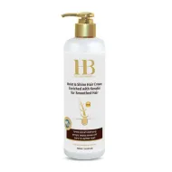 H&B Moist & Shine Silicone Hair Cream No-Rinse Enriched with Keratin, 400ml