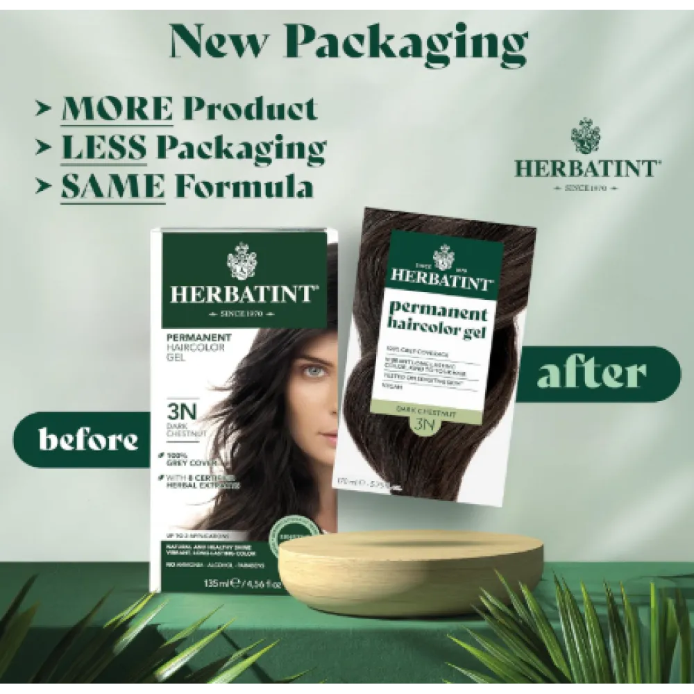 HERBATINT Permanent Haircolour gel 3N DARK CHESTNUT