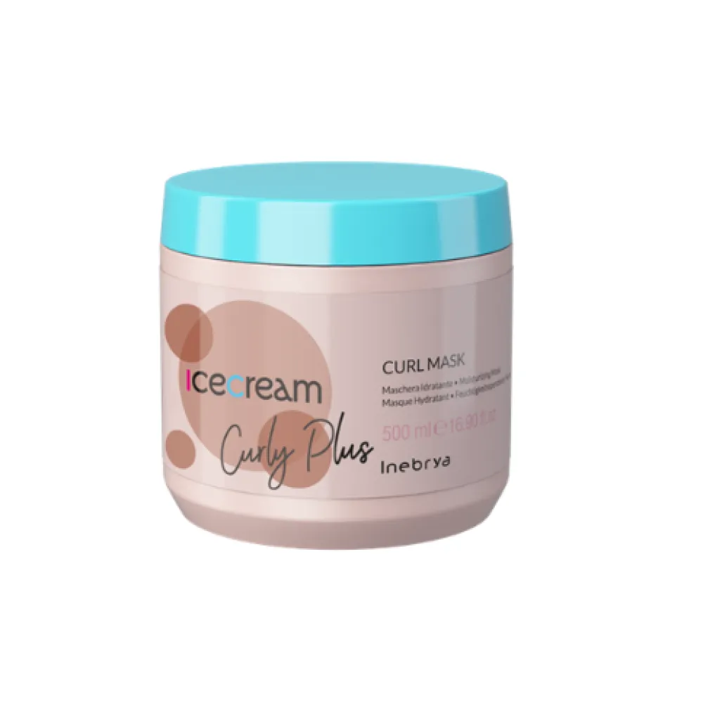 Inebrya Ice Cream Curly Plus Mask, 500ml