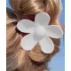 Flower Clip for Hair - white