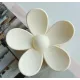 Flower Clip for Hair - white