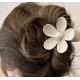 Flower Clip for Hair - shade LATTE