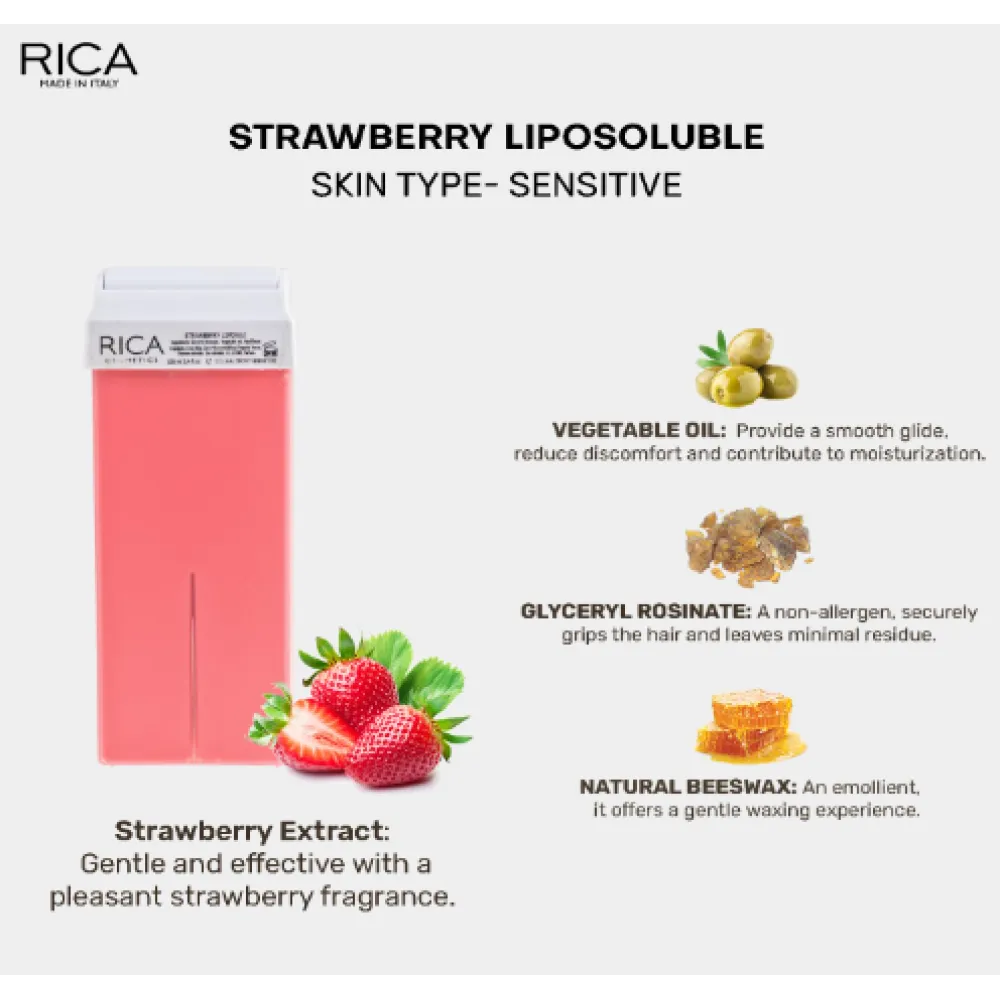 RICA Strawberry wax, 100ml