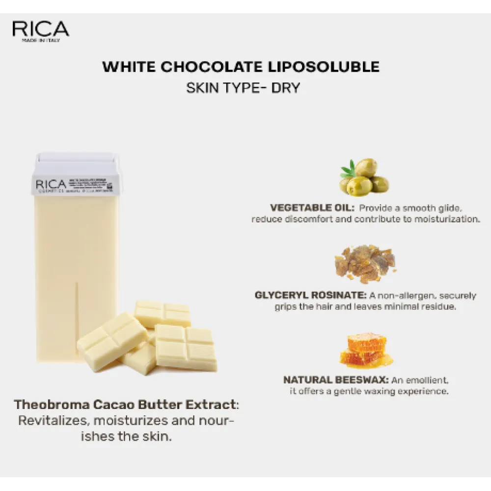 RICA White Chocolate wax, 100ml