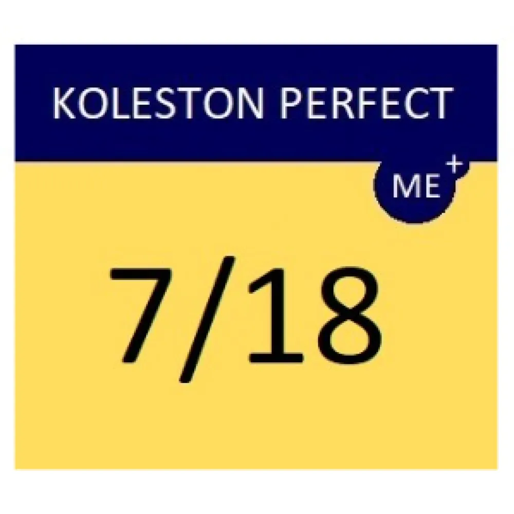 WELLA PROFESSIONALS KOLESTON PERFECT ME+ - Hair colour, 7/18 - MEDIUM BLONDE ASH PEARL