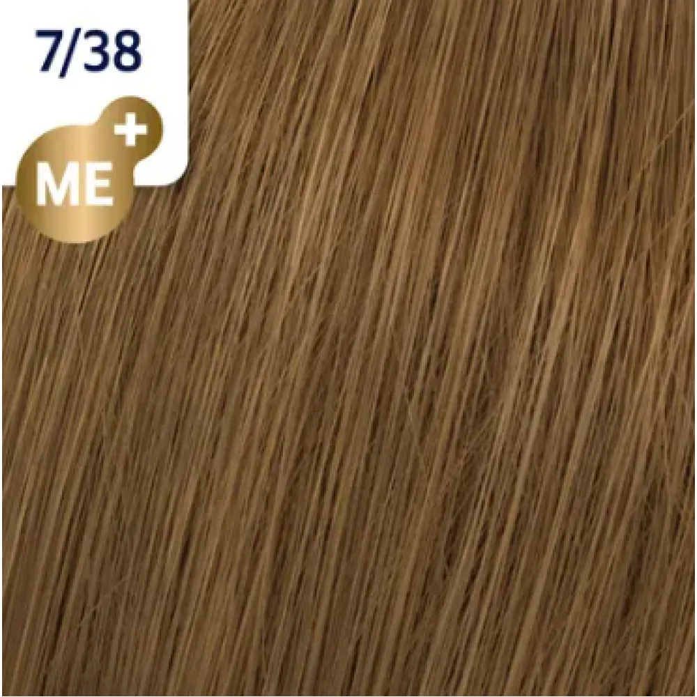 WELLA PROFESSIONALS KOLESTON PERFECT ME+ - Hair colour, 7/38 - MEDIUM BLONDE GOLDEN PEARL