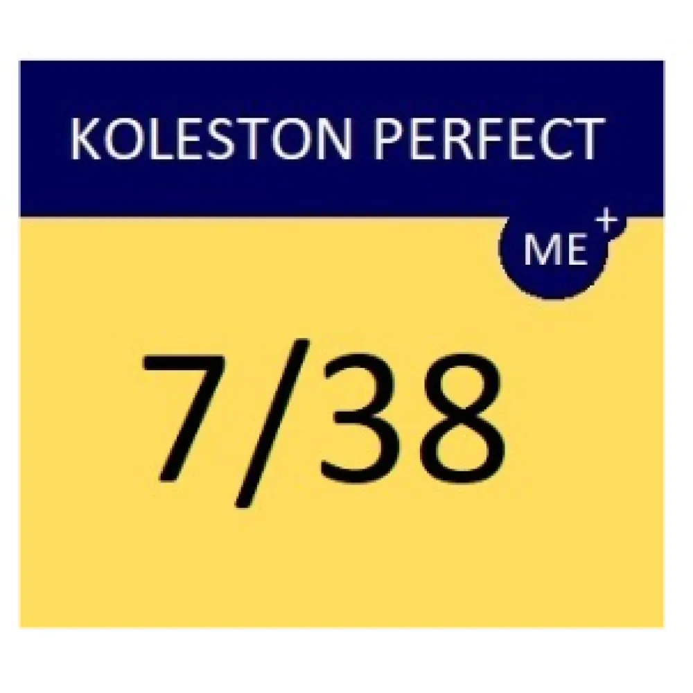 WELLA PROFESSIONALS KOLESTON PERFECT ME+ - Hair colour, 7/38 - MEDIUM BLONDE GOLDEN PEARL