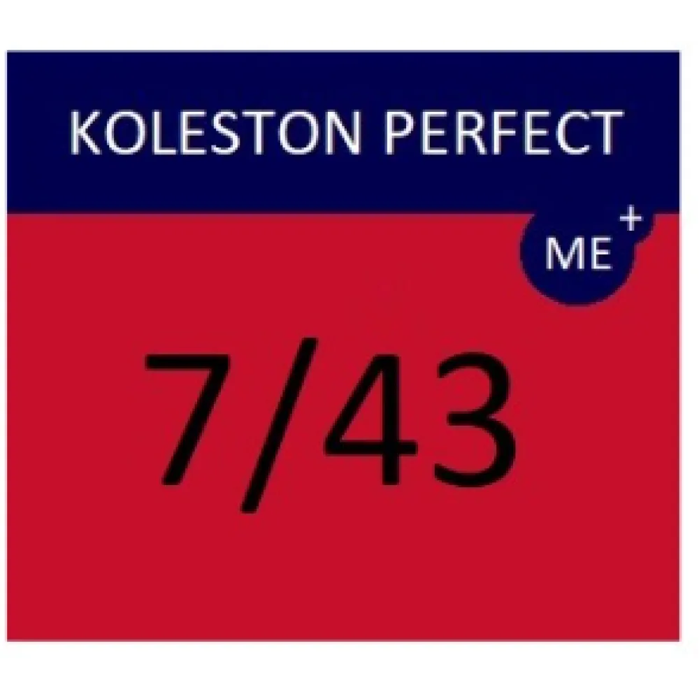 WELLA PROFESSIONALS KOLESTON PERFECT ME+ - Hair colour, 7/43 - MEDIUM RED GOLD BLONDE