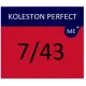 WELLA PROFESSIONALS KOLESTON PERFECT ME+ - Hair colour, 7/43 - MEDIUM RED GOLD BLONDE