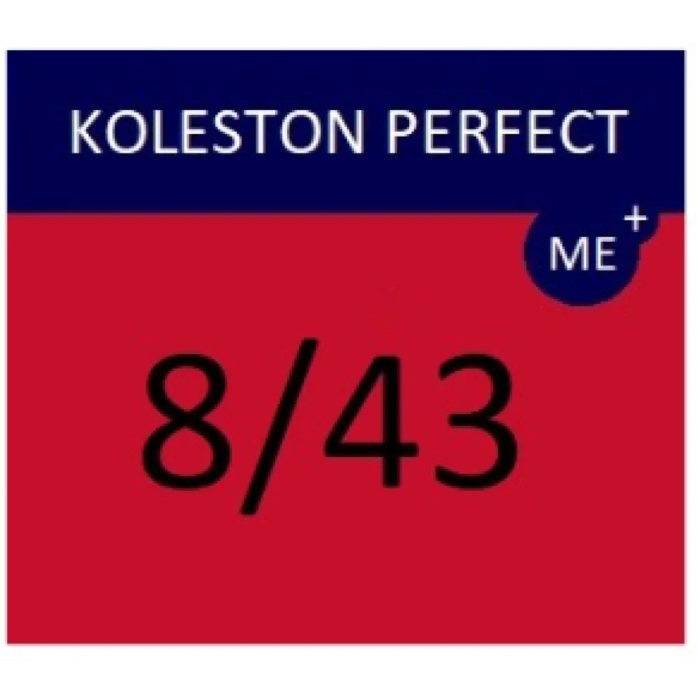 WELLA PROFESSIONALS KOLESTON PERFECT ME+ - Hair colour, 8/43 - LIGHT RED GOLDEN BLONDE