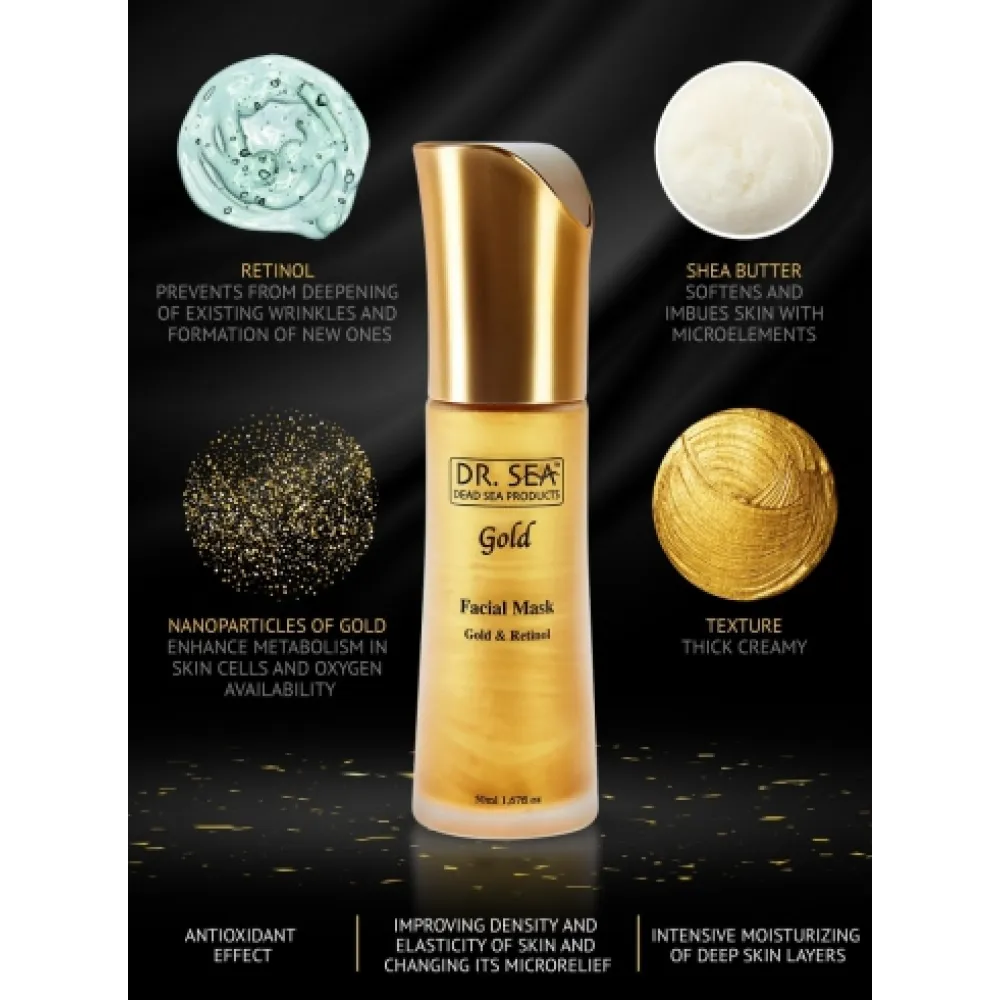 Dr. SEA  Gold and Retinol Face Mask, 50ml