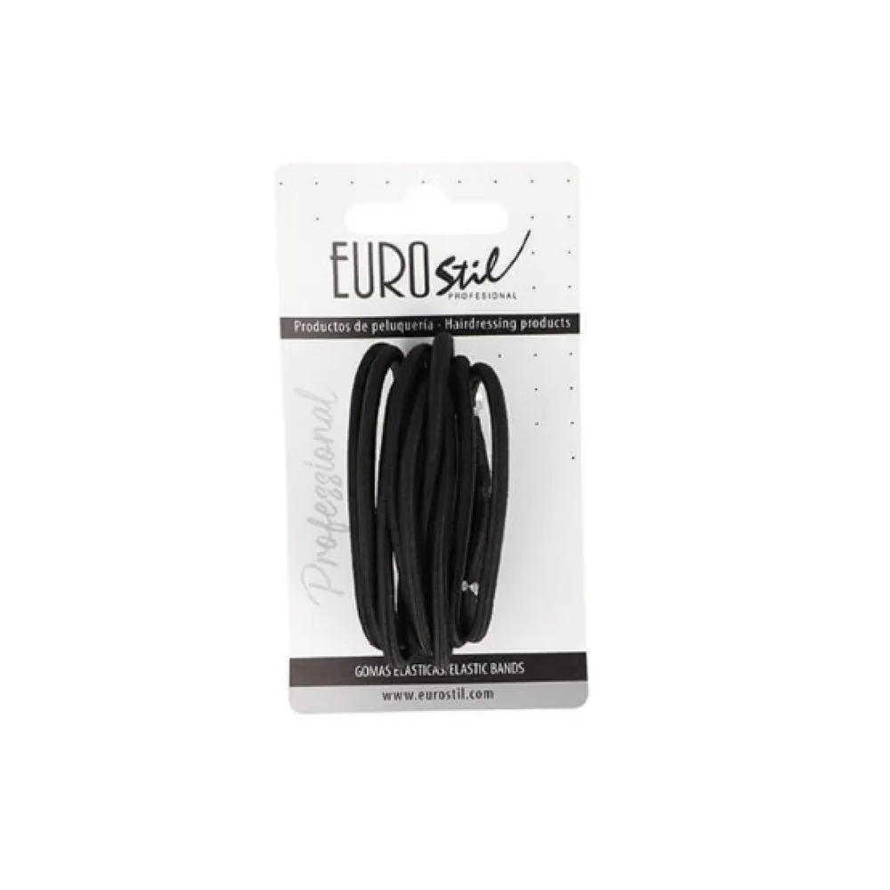 Thick Black Hair Elastics – 10 pcs
