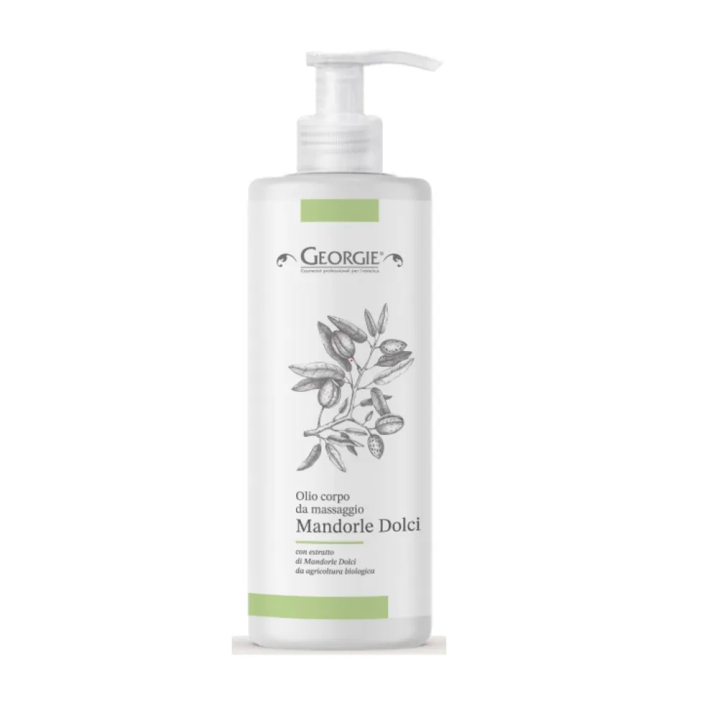GEORGIE Neutral massage oil, BIO Sweet Almond, 500ml