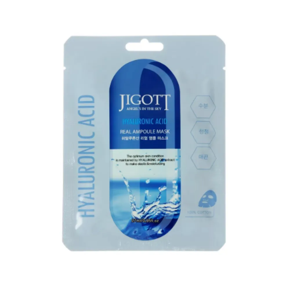 Jigott Hyaluronic Acid Real Ampoule Mask, 27ml