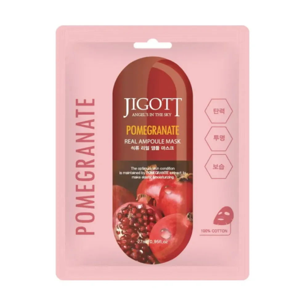 Jigott Pomegranate Real Ampoule Mask, 27ml