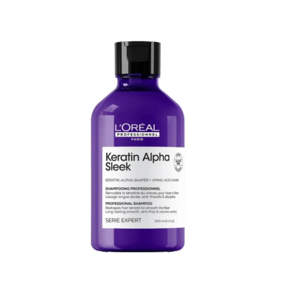 L'Oreal Professionnel Serie Expert Keratine Alpha Sleek Shampoo, 300ml (3474637335748)