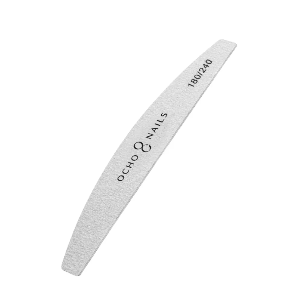 Nail file OCHO NAILS Half Moon File SLIM 180/240 (150156)