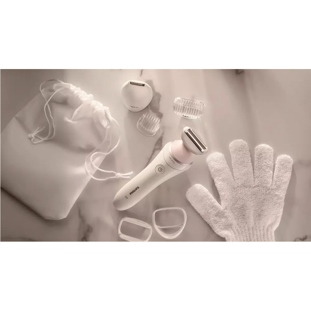 Philips Lady Shaver Series 8000 Cordless shaver with 8 accessories - wet and dry use BRL176/00